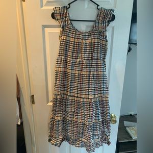 Loft Plaid Summer Maxi Dress